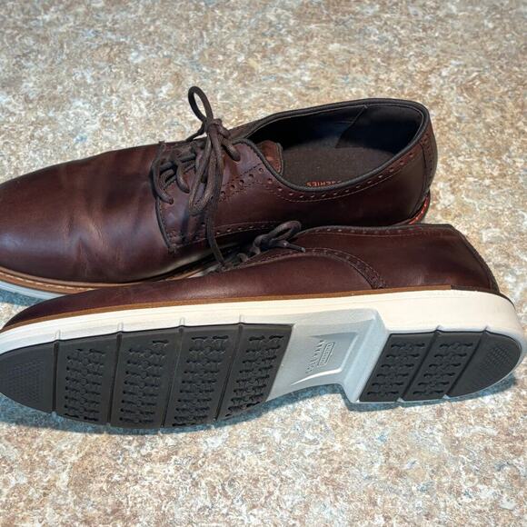 Cole Haan Men's Classic Brown Go to Plain Toe Lace Up Oxfords Size 11M - Picture 3 of 12